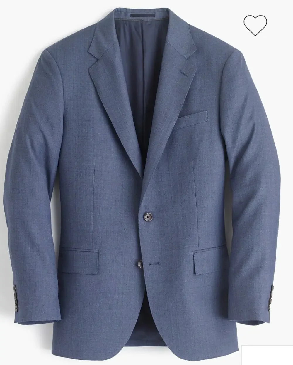 J Crew LUDLOW Slim-fit Suit Jacket, Italian Wool | Mens 36R, Heather Blue NWT